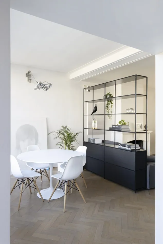Stół MEBLIVA Fiber Okrągły 120 cm, MDF, Skandynawski - Biały