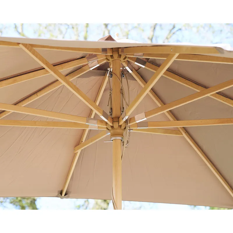 Parasol Ogrodowy GARDIVA Orlando 300x300 cm, Stal Klasyczny - Piaskowy