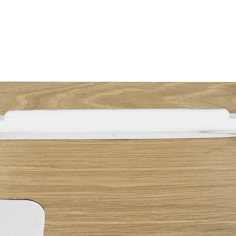 Biurko Industrialne MEBLIVA Dolem MDF/Metal 100x50 cm - Białe
