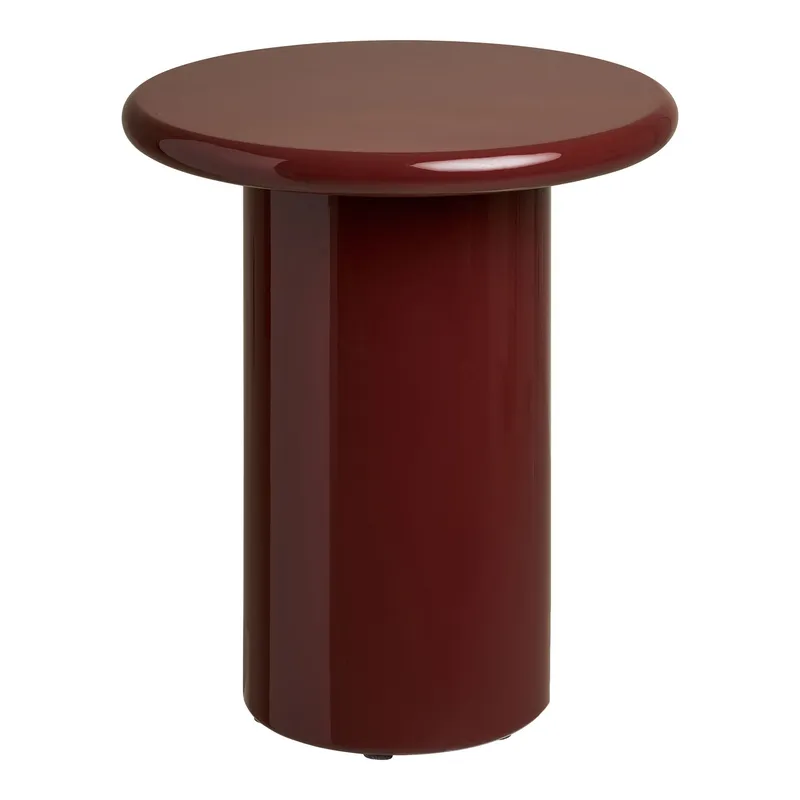 Stolik Kawowy MEBLIVA Otago Okrągły 45 cm MDF - Bordowy