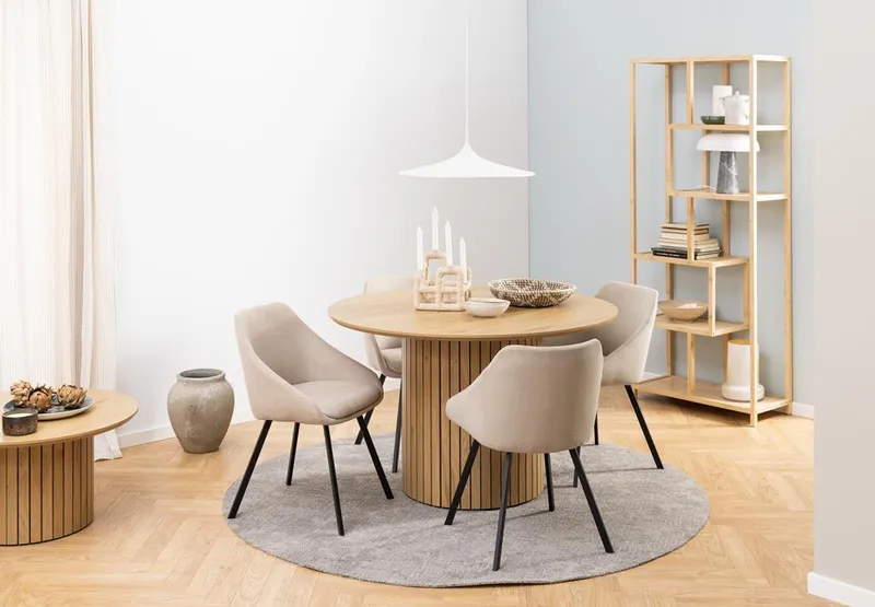 Stół MEBLIVA Yale 120cm Skandynawski MDF - Naturalny