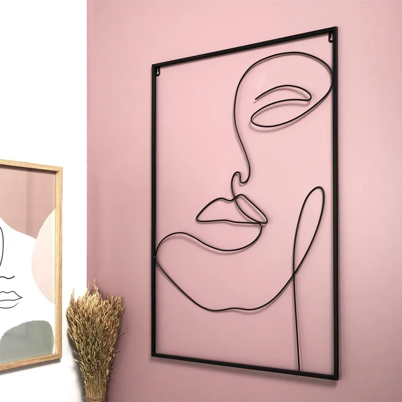Obraz Metalowy MEBLIVA Arty, Nowoczesny Design, Metal - Czarny