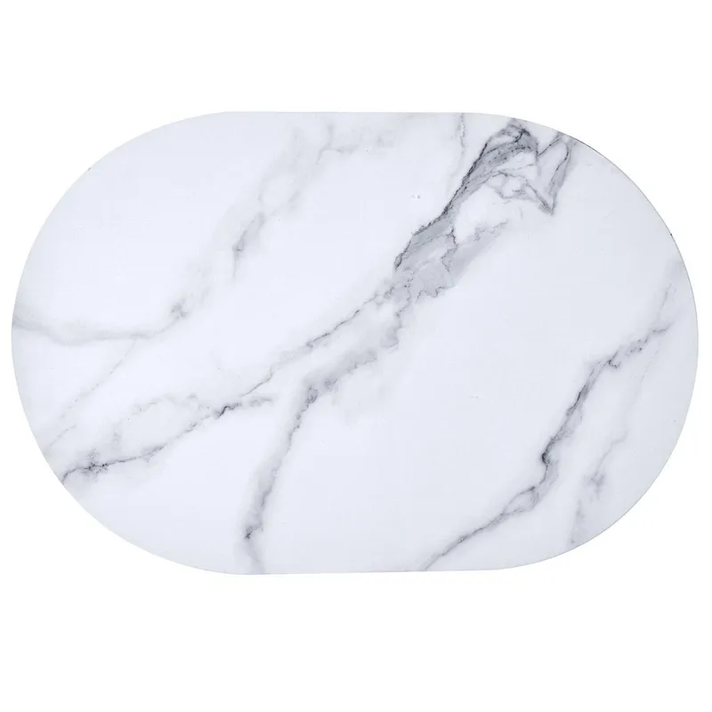 Dywanik Łazienkowy MEBLIVA Marble Ultra Chłonny 40x60 cm - Biały