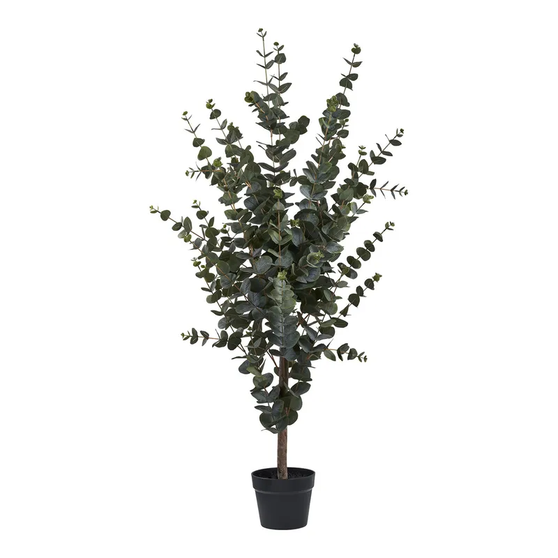 Sztuczne Drzewko MEBLIVA Eukaliptus 120cm, Polietylen - Zielony
