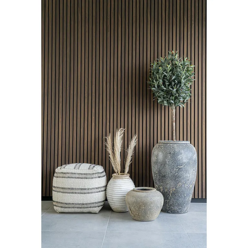 Wazon MEBLIVA Capelo Ceramiczny Skandynawski 69 cm - Szary