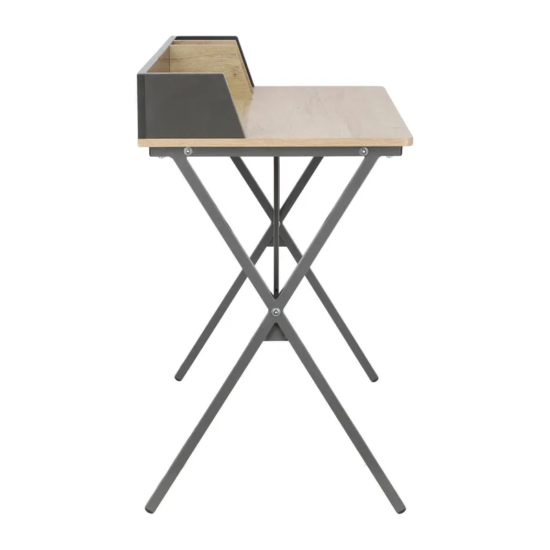 Biurko MEBLIVA Brico MDF 90x50 cm, Skandynawskie - Szary
