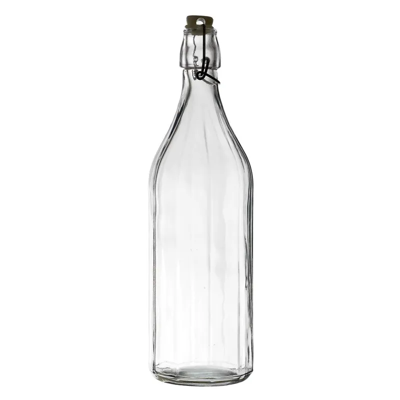 Butelka Szklana MEBLIVA 1l Gładka, Transparentna - 32 cm
