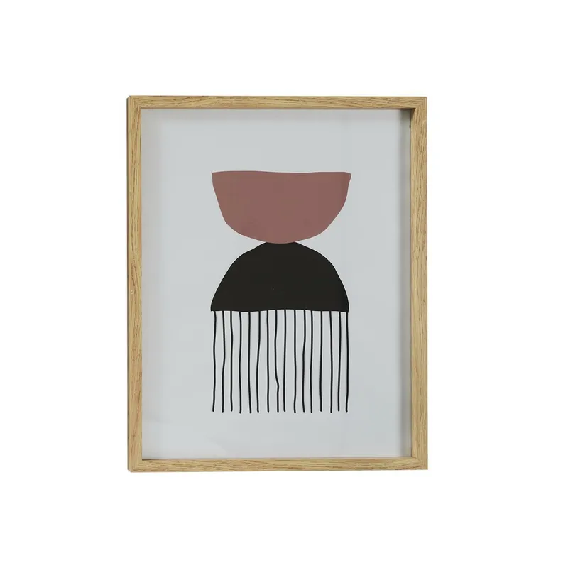 Obraz Dekoracyjny MEBLIVA Art-Deco 60x45cm Rama Drewniana - Naturalny