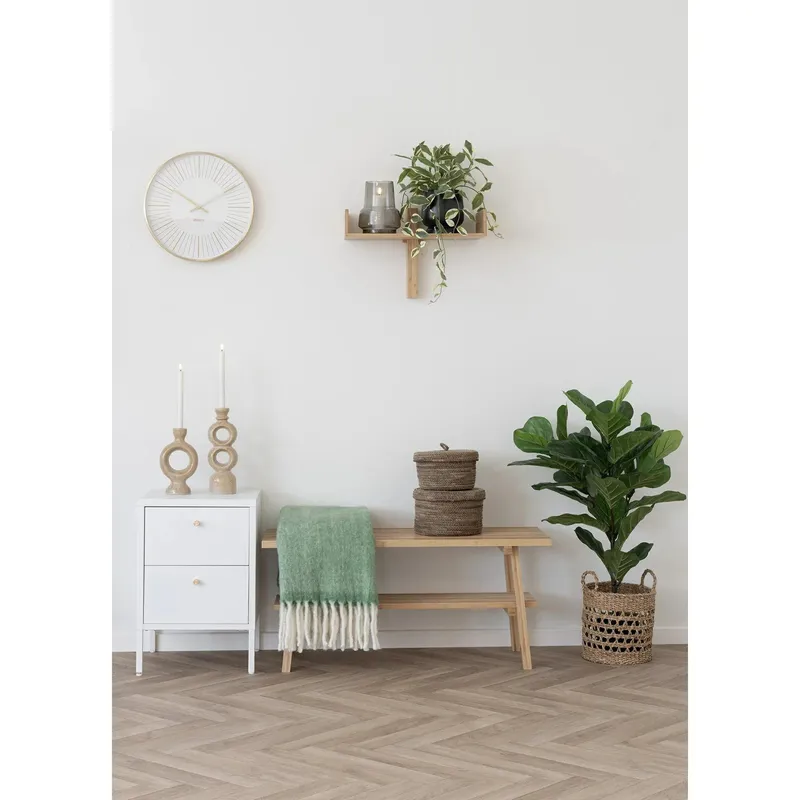 Pled MEBLIVA Carmel Wełniany 130x170 cm - Zielony
