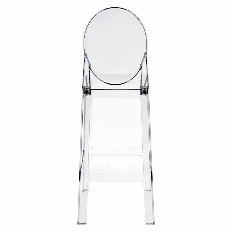 Stołek Barowy MEBLIVA Viki Transparentny, Polipropylen - 75 cm