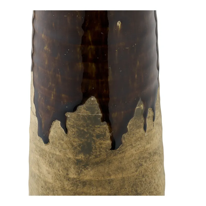 Wazon Ceramiczny MEBLIVA Cali, 39 cm, Nowoczesny - Brązowy