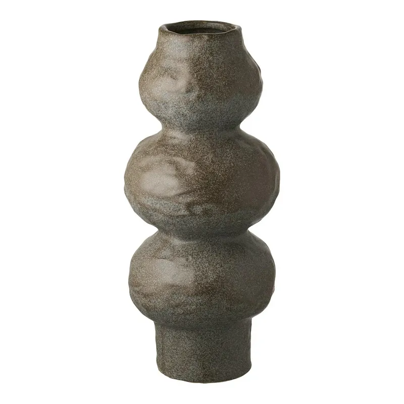 Wazon Ceramiczny MEBLIVA Wysokość 33,5 cm - Brązowy
