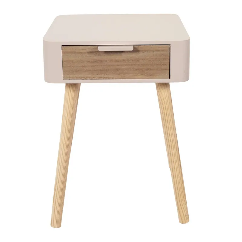 Szafka Nocna MEBLIVA Padano, Skandynawska MDF, 35 cm - Różowa