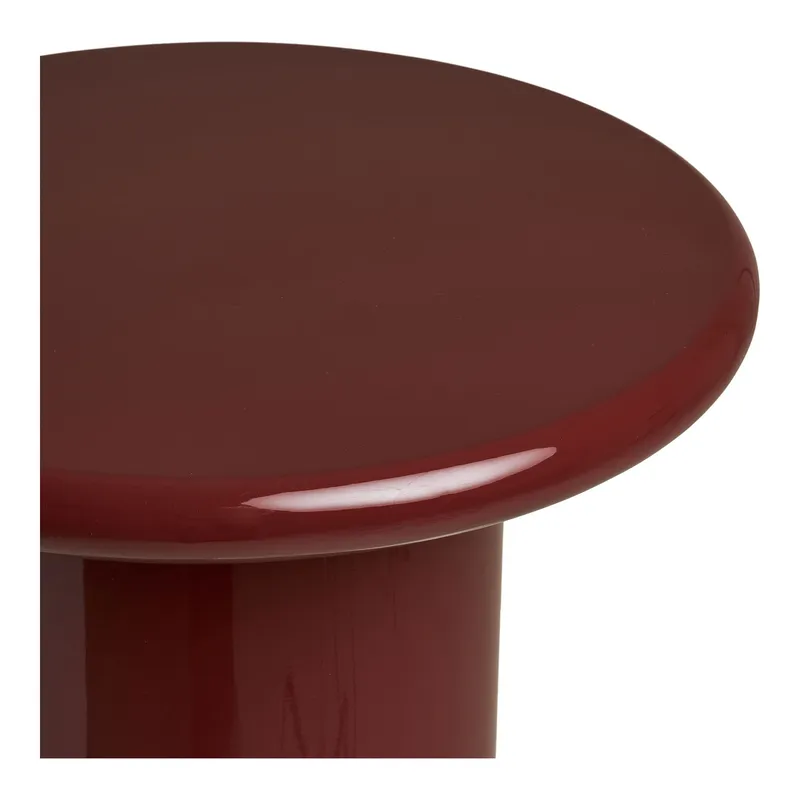Stolik Kawowy MEBLIVA Otago Okrągły 45 cm MDF - Bordowy