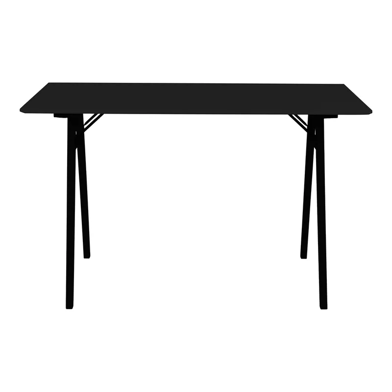 Biurko MEBLIVA Vojens, Drewno Kauczukowe, 120×60 cm - Czarny