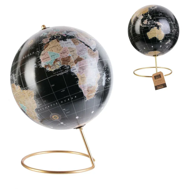 Globus Dekoracyjny MEBLIVA Metal Glamour - Czarny