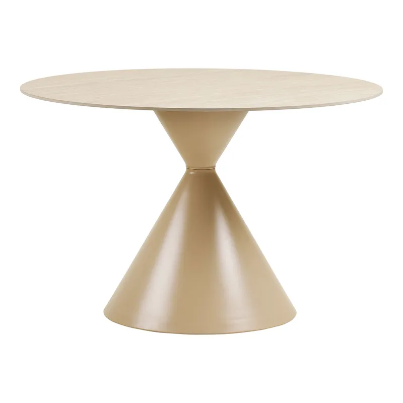 Stół MEBLIVA Annecy Ceramiczny Okrągły 120 cm - Trawertyn