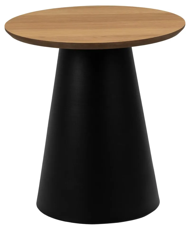 Stolik MEBLIVA Soli 45cm Fornir Dębu - Czarny