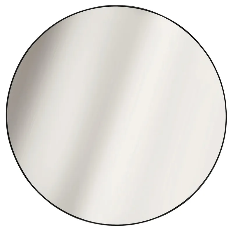 Lustro MEBLIVA Navira Okrągłe 55cm, Szkło Nowoczesne - Czarny