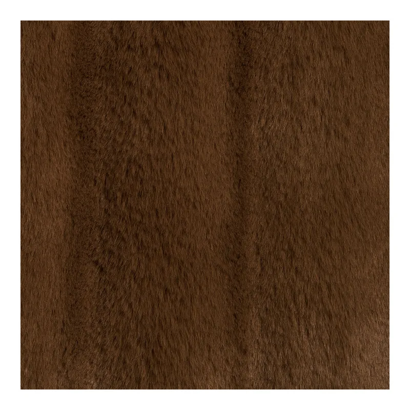 Koc MEBLIVA Galena Sztuczne Futro 130x180 cm - Brązowy