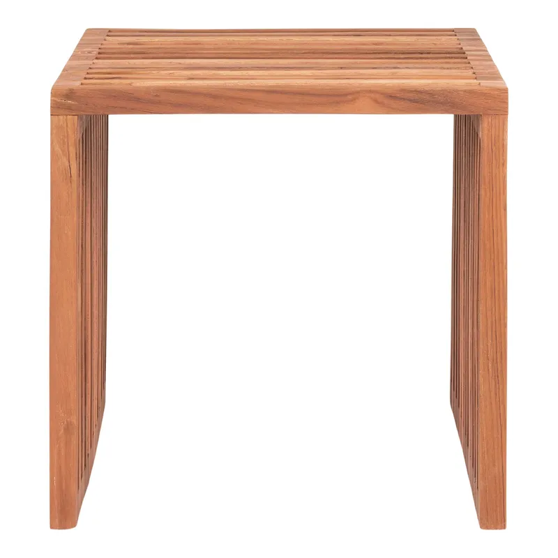 Stolik Kawowy MEBLIVA Pego 40cm Z Drewna Tekowego - Naturalny