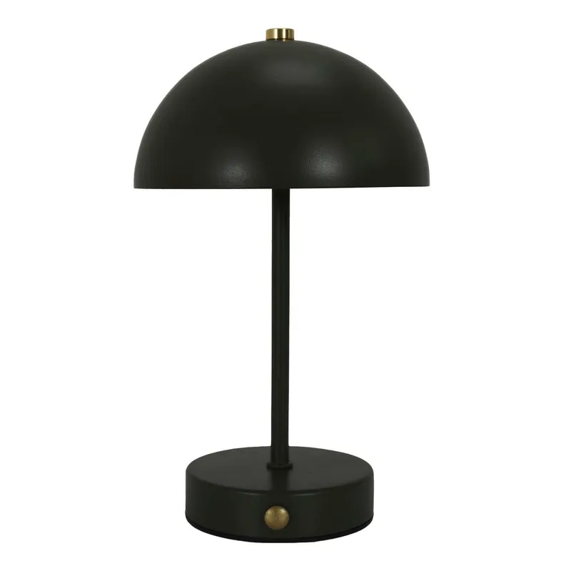 Lampka Stołowa MEBLIVA Funghi, Metal Minimalistyczny - Czarna