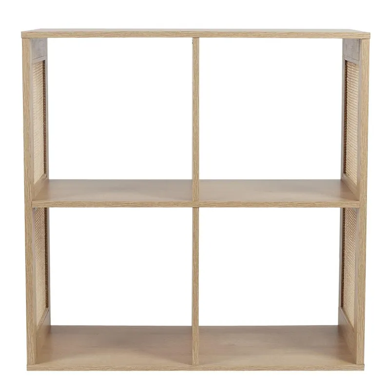 Regał MEBLIVA Kali 4 Półki, Skandynawski Design - Naturalny Dąb