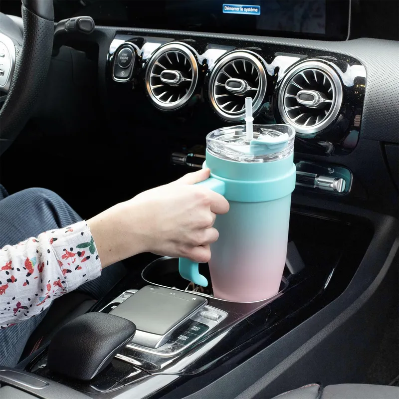 Kubek Termiczny MEBLIVA Miami Tie-Dye, Stal Nierdzewna 1200 ml - Niebieski