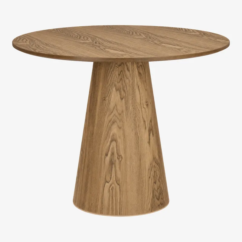 Stół Kawowy MEBLIVA Soleilo Okrągły 80cm MDF - Naturalny Dąb