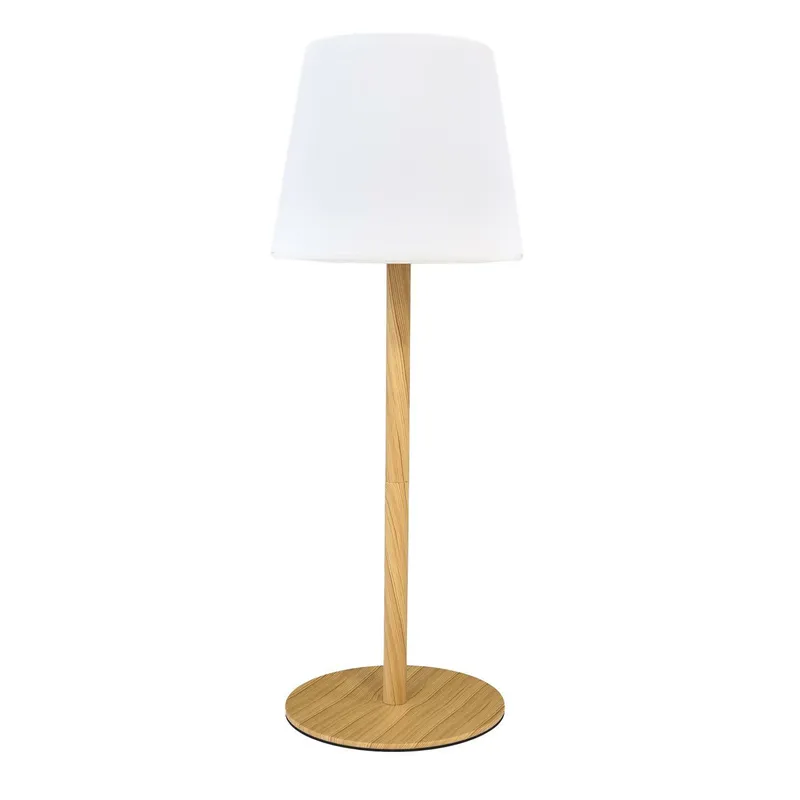 Lampa Stołowa MEBLIVA LED Ładowana Efekt Drewna - Naturalny