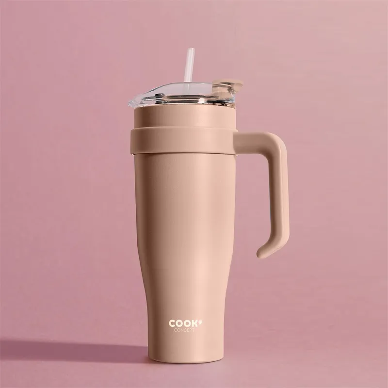 Kubek Termiczny MEBLIVA Miami Classic, Stal Nierdzewna 1200 ml - Różowy