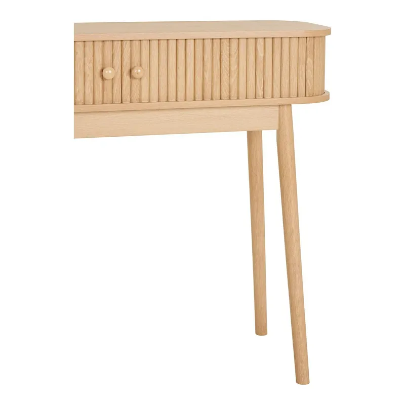 Konsola MEBLIVA Nikko Drewniana Skandynawska 100 cm - Naturalna