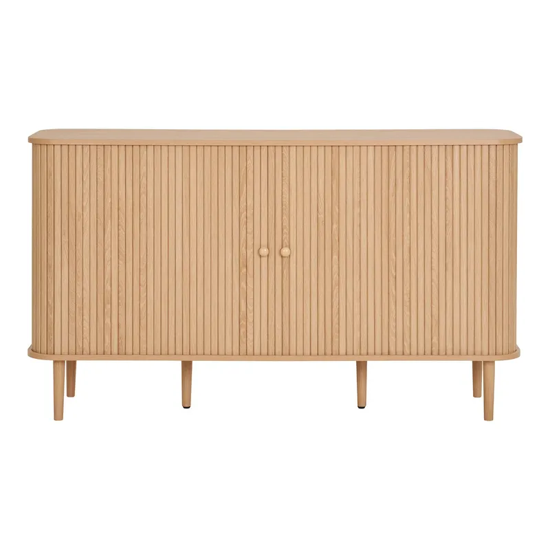 Komoda MEBLIVA Nikko Drewno Sosnowe Skandynawskie 140 cm - Naturalny