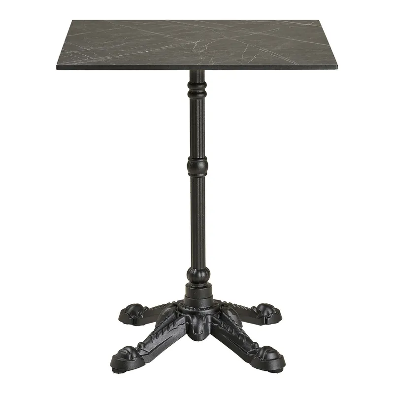 Stół Bistro MEBLIVA 60x60 cm, Marmur Glamour - Szary