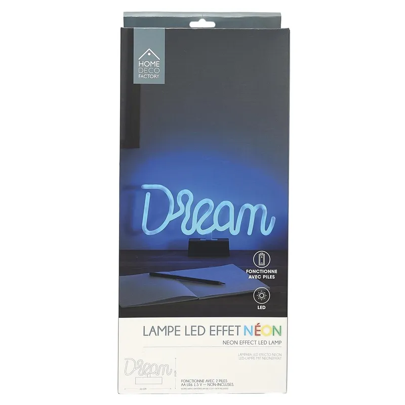 Lampa LED Nocna MEBLIVA Dream Z Efektem Neonu, Nowoczesna - Biała