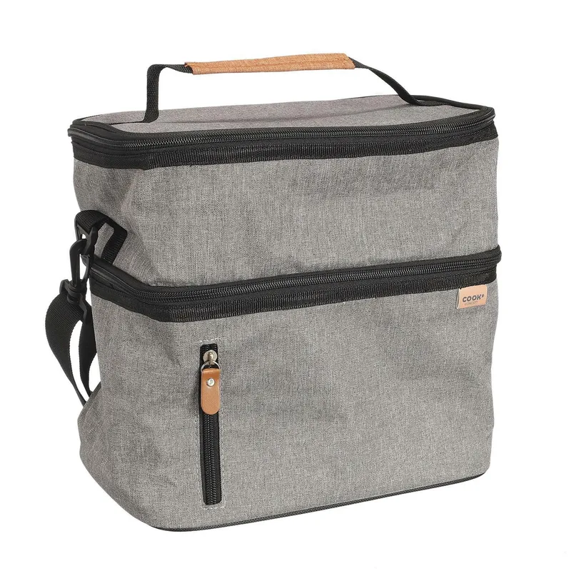 Torba Termiczna Na Lunch MEBLIVA Zippi XL - Szara