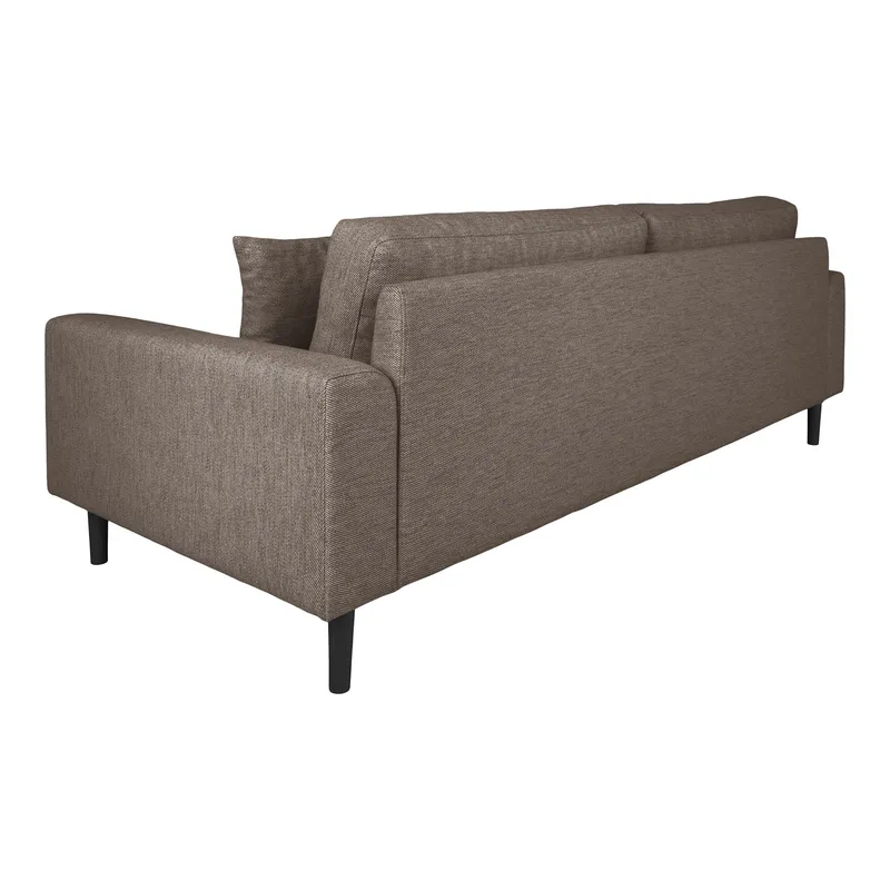 Sofa MEBLIVA Lido 3-OSOBOWA Skandynawska Poliester - Brązowa