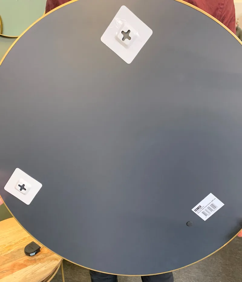 Lustro Jersey MEBLIVA Okrągłe Nowoczesne 60cm - Czarne