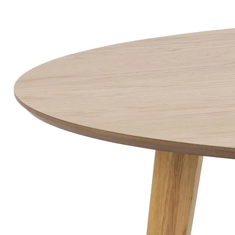Stół Do Jadalni MEBLIVA Roxby Okrągły 140 cm - Naturalny