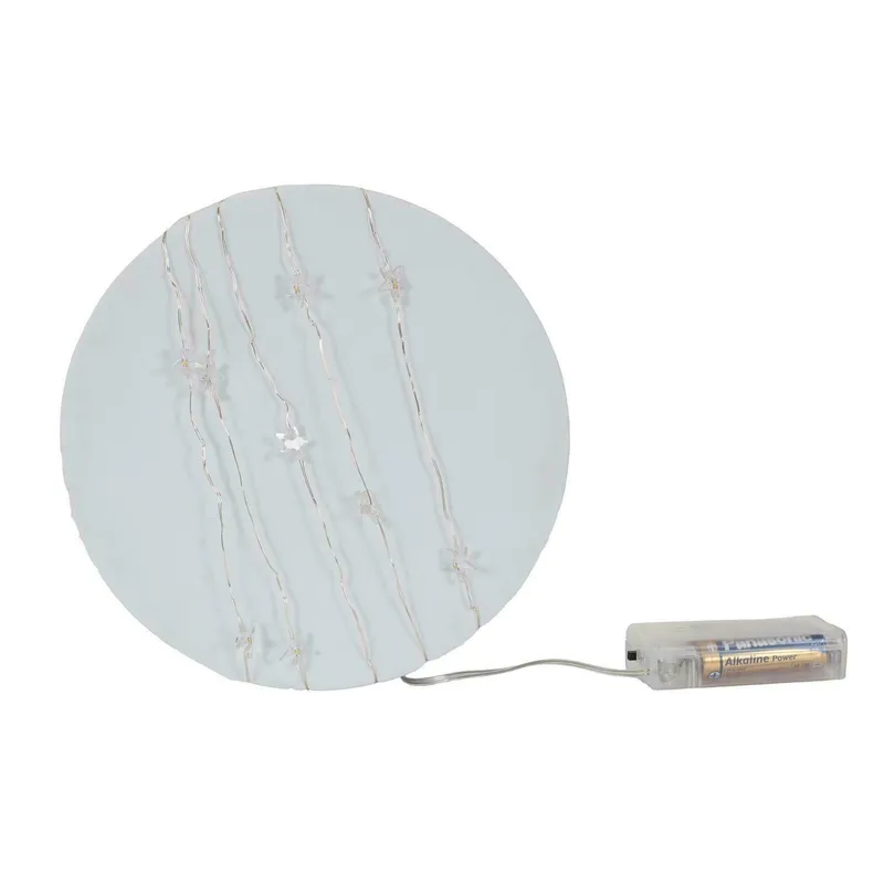 Girlanda LED 20 Gwiazdy MEBLIVA, 230 cm, Na Baterie - Transparentna