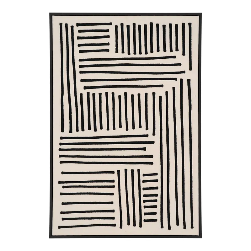 Obraz Dekoracyjny MEBLIVA Lipari 60x90cm, Nowoczesny Styl - Czarny