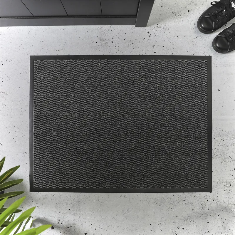 Wycieraczka MEBLIVA 60x80 cm, 100% Polipropylen - Szara