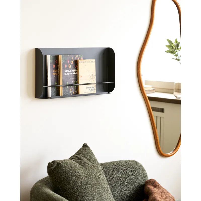 Półka Ścienna MEBLIVA Volterra Metalowa 60 cm - Ciemnoszara
