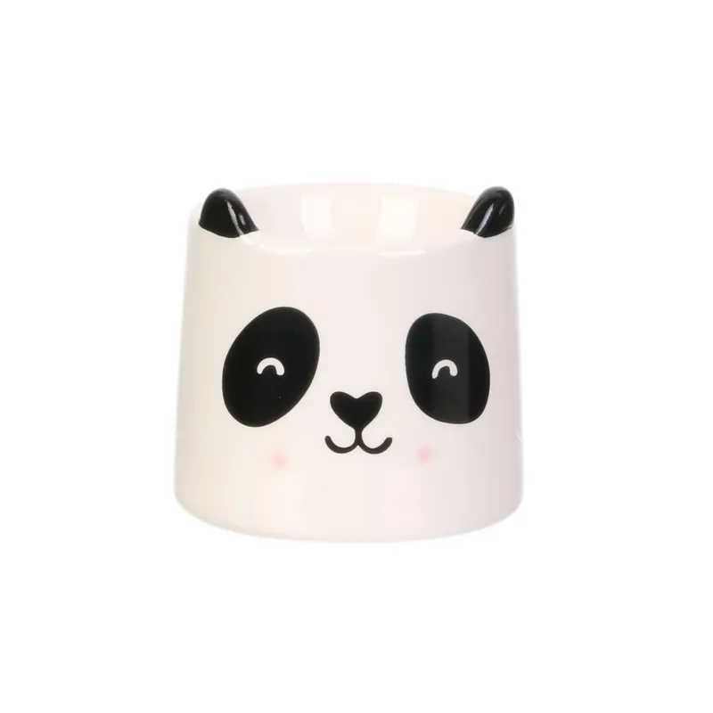 Podstawka Na Jajko MEBLIVA Panda Ceramiczna - Biały