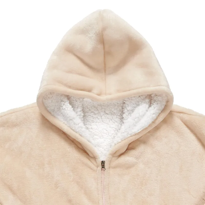 Bluza Ocieplana Rozpinana MEBLIVA Snuddie, Poliester 385g/m² - Beżowa