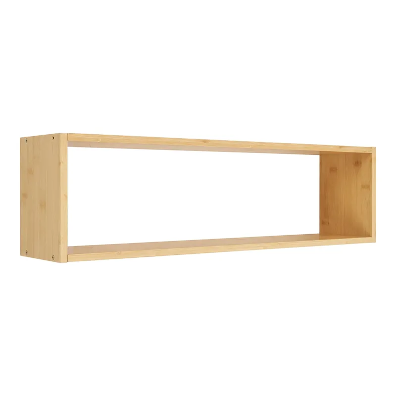 Półka Ścienna MEBLIVA Ember 70x15x19,5cm Bambusowa - Naturalny