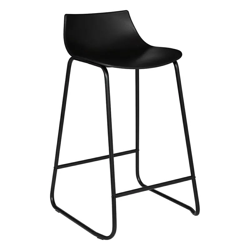 Hoker Barowy MEBLIVA Otac 66cm, Nowoczesny Design - Czarny