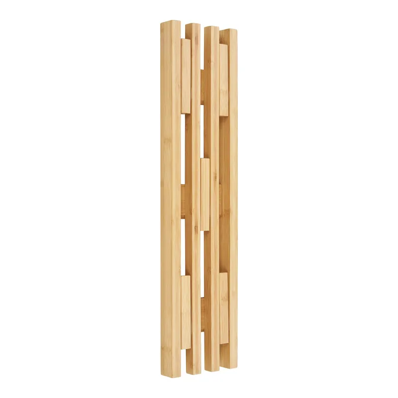 Wieszak Ścienny MEBLIVA Ember Bambusowy 60 cm - Naturalny