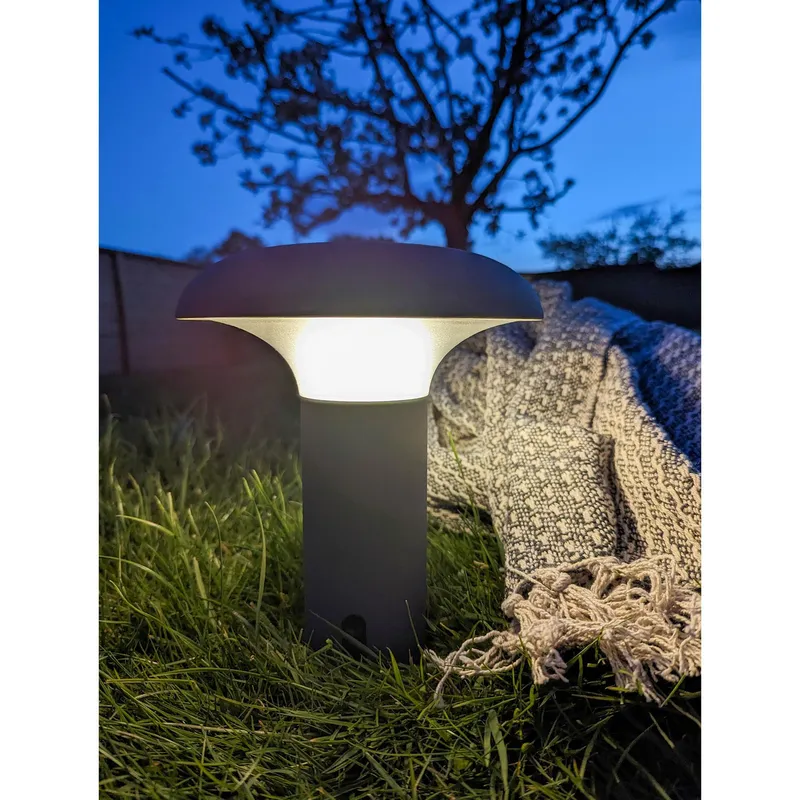 Lampa Ogrodowa MEBLIVA Ramsey, Oświetlenie LED, Nowoczesna - Szara