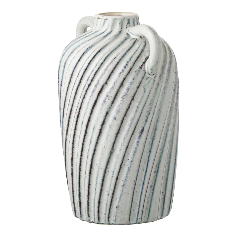 Wazon MEBLIVA Foma Ceramiczny, Wysoko 22 cm - Niebieski
